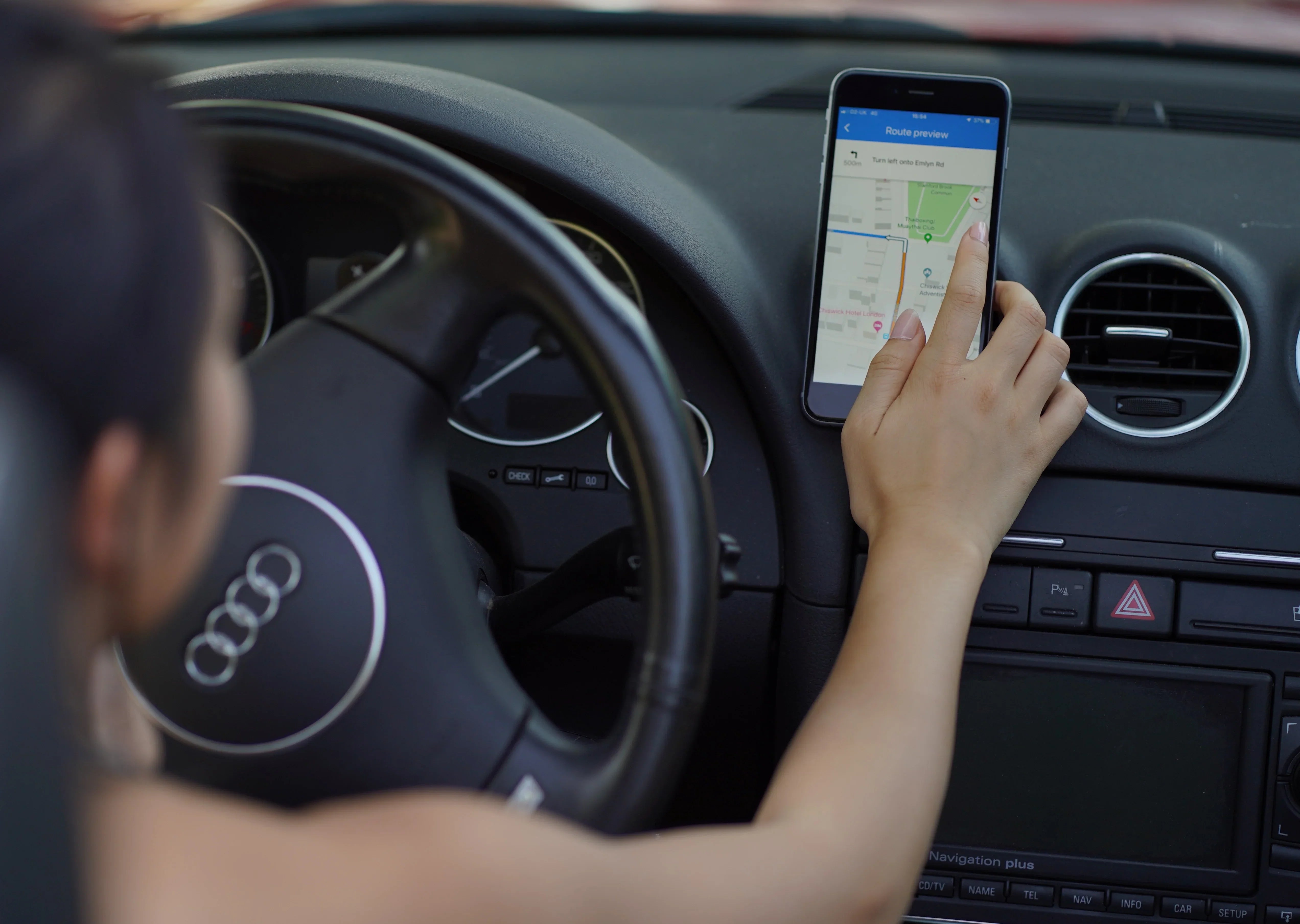 Keep your eyes on the road, not your lap