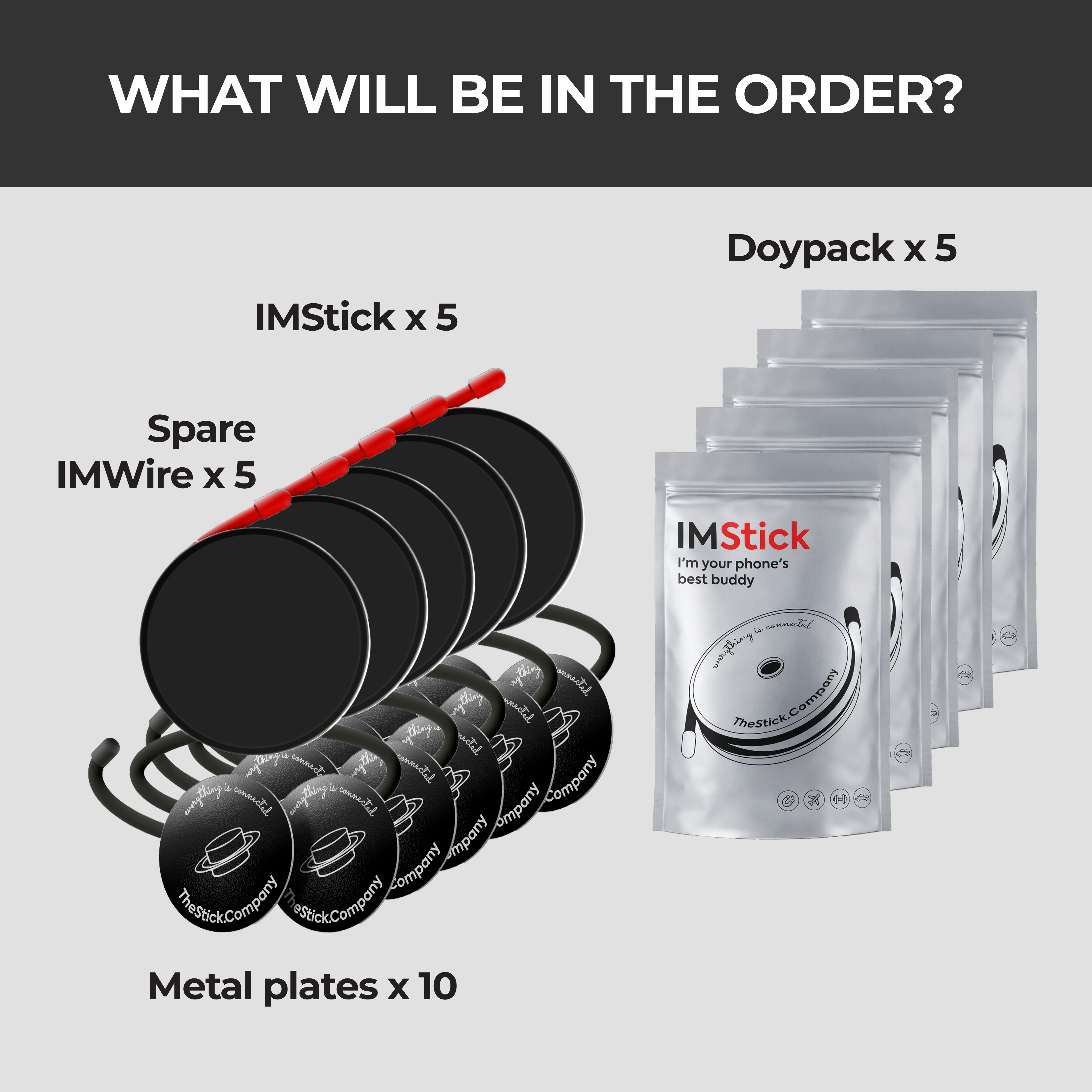 IMStick Classic 5-Pack — Black